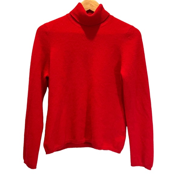 Charter Club Red Cashmere Turtleneck - Picture 1 of 5